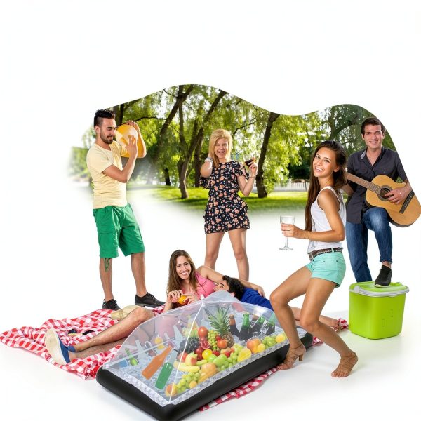Leitee Inflatable Serving Bar PVC Mesh Cover Outdoor Party-4