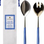 Le Cadeaux Salad Servers Stainless Steel Dishwasher Safe-0