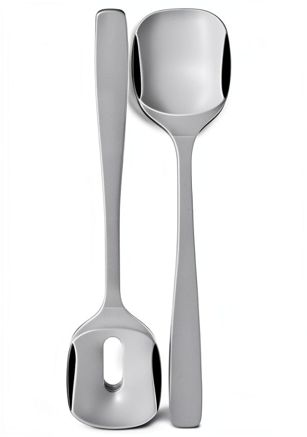 Alessi Salad Serving Set Stainless Steel Mirror Polish-2
