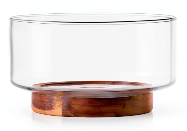 MDLUU Glass Salad Bowl Set Farmhouse Style Lead Free-1
