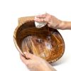 Acacia Wood Salad Bowl Set Culina Craftique Modern Durable-4