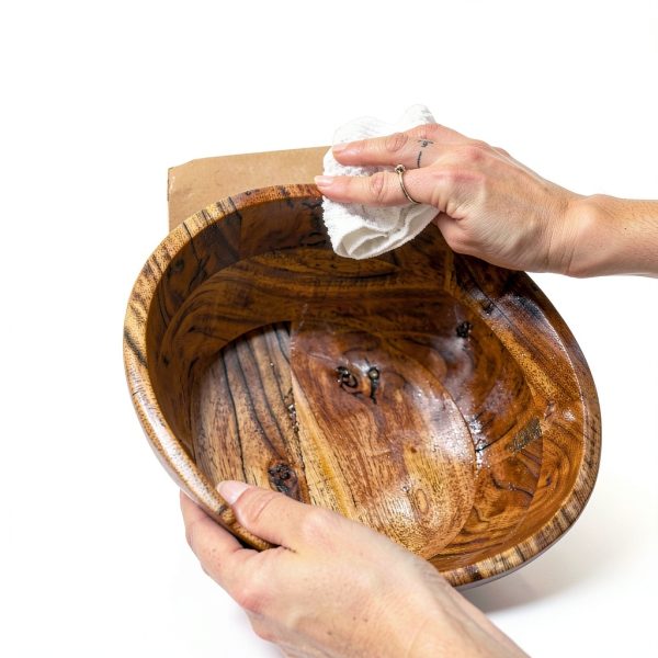 Acacia Wood Salad Bowl Set Culina Craftique Modern Durable-4