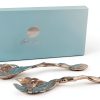 Arthur Court Salad Servers Aluminum Magnolia Design Gift-1