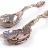 Arthur Court Salad Servers Aluminum Magnolia Design Gift-3