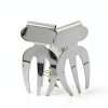 Home Story Stainless Steel Salad Servers Bowl Hook Handles-5