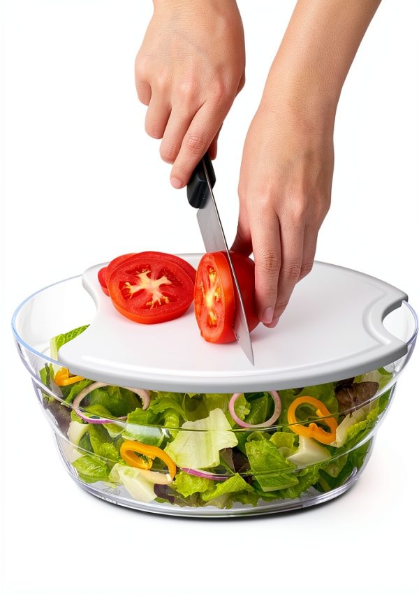 Prodyne Salad Bowl with Cutting Board Prep Serve Set-5