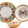 Supreme Housewares Floral Melamine Dinnerware Set Dishwasher-2