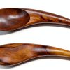 Acacia Wood Salad Serving Set Nambe Stackable Casual Style-4