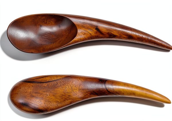 Acacia Wood Salad Serving Set Nambe Stackable Casual Style-4