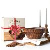 Acacia Wood Salad Bowl Set Culina Craftique Modern Durable-5