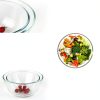 ZOVANO Glass Salad Bowl Set Modern Dishwasher Safe Stackable-6
