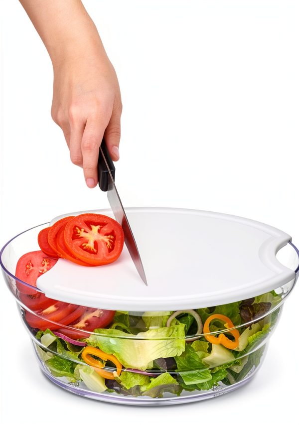Prodyne Salad Bowl with Cutting Board Prep Serve Set-1