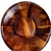 Acacia Wood Salad Serving Set Nambe Stackable Casual Style-3
