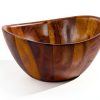 Acacia Wood Salad Serving Set Nambe Stackable Casual Style-1