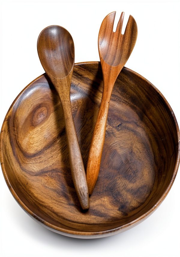 Acacia Wood Bowl Set The Acacia Store Natural Handmade-0