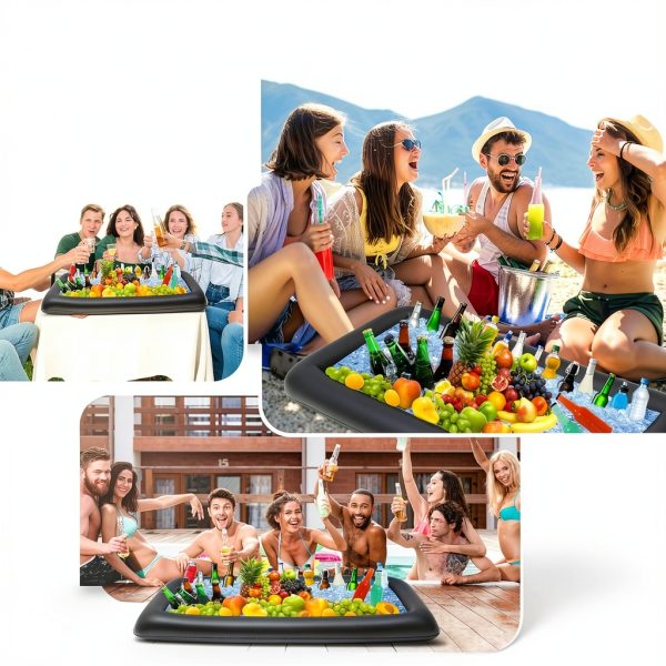 Leitee Inflatable Serving Bar PVC Mesh Cover Outdoor Party-5