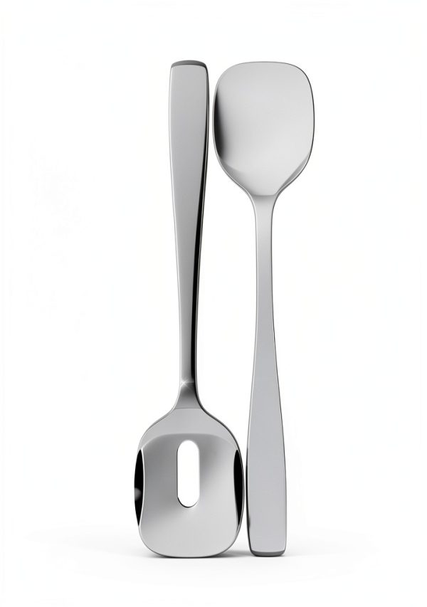 Alessi Salad Serving Set Stainless Steel Mirror Polish-1