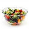 ZOVANO Glass Salad Bowl Set Modern Dishwasher Safe Stackable-3
