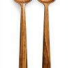 Kähler Oak Salad Servers Wooden Utensils Kitchen Dining-0