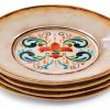 Supreme Housewares Floral Melamine Dinnerware Set Dishwasher-7