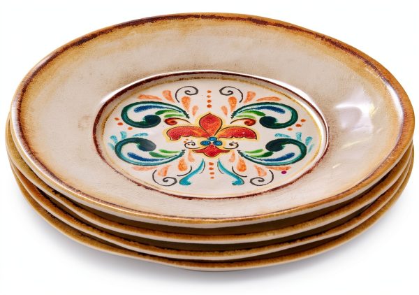 Supreme Housewares Floral Melamine Dinnerware Set Dishwasher-7