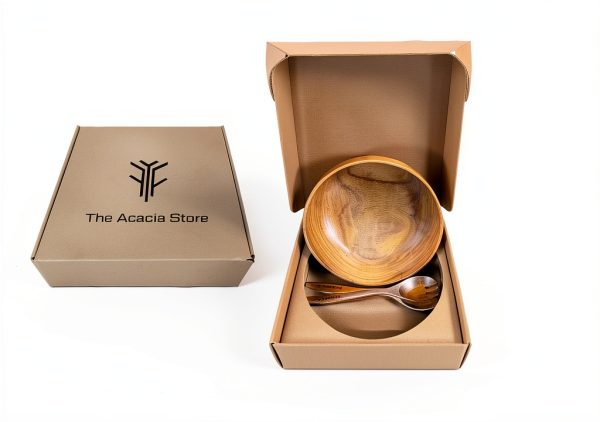 Acacia Wood Bowl Set The Acacia Store Natural Handmade-2