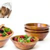 Woodard Charles Wood Serving Bowls Set of 4 Salad Fruit-2