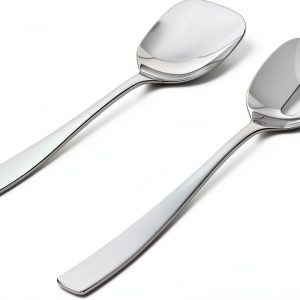 Alessi Salad Serving Set Stainless Steel Mirror Polish-0