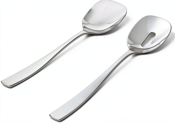 Alessi Salad Serving Set Stainless Steel Mirror Polish-0
