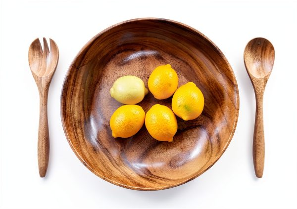 Acacia Wood Bowl Set The Acacia Store Natural Handmade-3