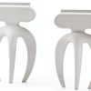 Home Story Stainless Steel Salad Servers Bowl Hook Handles-0