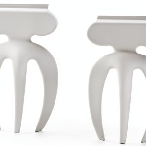 Home Story Stainless Steel Salad Servers Bowl Hook Handles-0