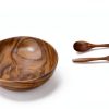 Acacia Wood Bowl Set The Acacia Store Natural Handmade-1