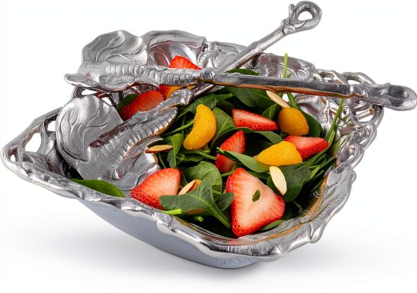 Arthur Court Aluminum Salad Serving Set Oven Safe-7