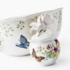 Lenox Salad Bowls Set Porcelain Butterfly Design Chip-2