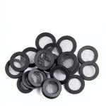 Fyntave Shower Head Filter Gasket 4 Pack Black Rubber 0.75 Inch-0