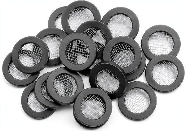 Fyntave Shower Head Filter Gasket 4 Pack Black Rubber 0.75 Inch-4