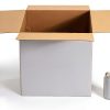 CRUGLA 12x12x12 White Shipping Boxes Set of 10 Corrugated Cardboard-1