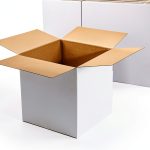 CRUGLA 12x12x12 White Shipping Boxes Set of 10 Corrugated Cardboard-0