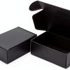 6x4x2 Small Black Shipping Boxes 25 Pack by Timirog Corrugated Mailer-0