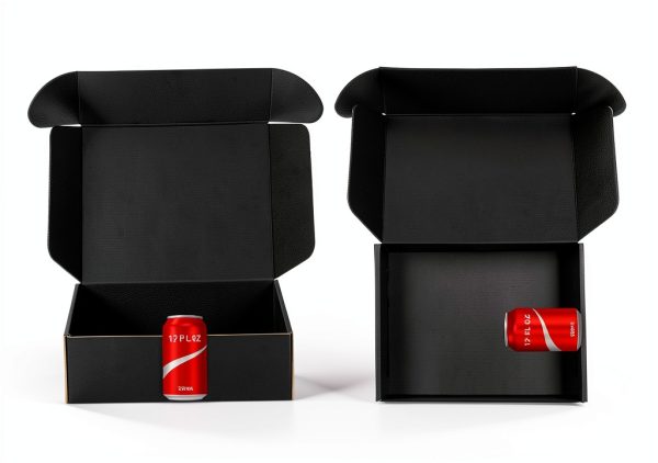 Small Shipping Boxes 12x9x4 Inches – Black Corrugated Cardboard Boxes (20-Pack) for Mailing, Packing, Small Business & Gift Packaging - Recyclable & Sturdy-1