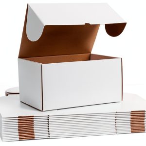 WIFTREY 12x9x6 White Shipping Boxes 15 Pack Cardboard Mailers-0