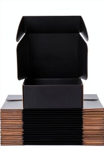 Small Shipping Boxes 12x9x4 Inches – Black Corrugated Cardboard Boxes (20-Pack) for Mailing, Packing, Small Business & Gift Packaging - Recyclable & Sturdy-0