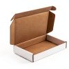 50 Pack 6x4x1 Inches Small Shipping Boxes, White Corrugated Cardboard Boxes, Moving Mailing Packing Box-1