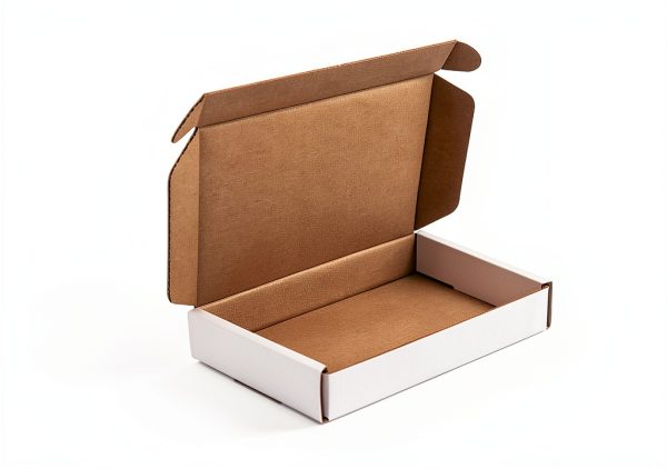 50 Pack 6x4x1 Inches Small Shipping Boxes, White Corrugated Cardboard Boxes, Moving Mailing Packing Box-1