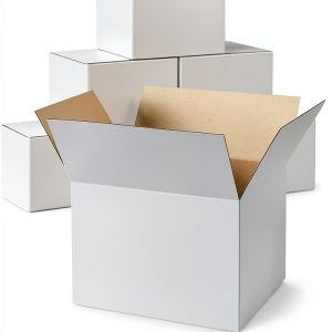 Small Shipping Boxes 40 Pack Poever White Corrugated Box Mailers 9x6x4-0