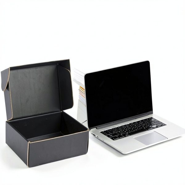 Small Shipping Boxes 12x9x4 Inches – Black Corrugated Cardboard Boxes (20-Pack) for Mailing, Packing, Small Business & Gift Packaging - Recyclable & Sturdy-3