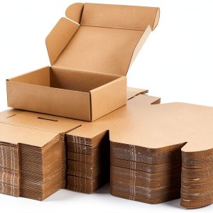PHAREGE 7x5x2 Shipping Boxes Bulk 50 Pack Brown Kraft Mailer-0