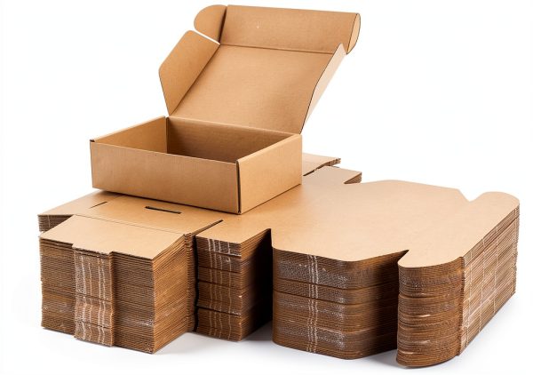 PHAREGE 7x5x2 Shipping Boxes Bulk 50 Pack Brown Kraft Mailer-0