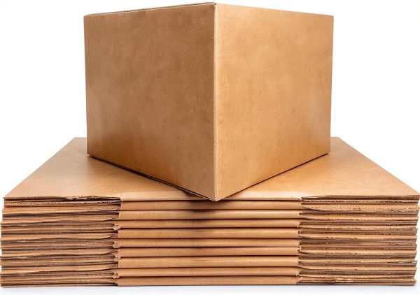 UBOXES Large Moving Boxes 20x20x15 Pack of 12 Brown Cardboard-2